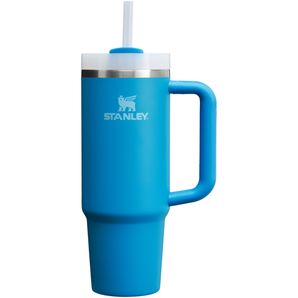 Stanley Quencher H2.O FlowState Tumbler Cup 30 OZ In Azure Blue