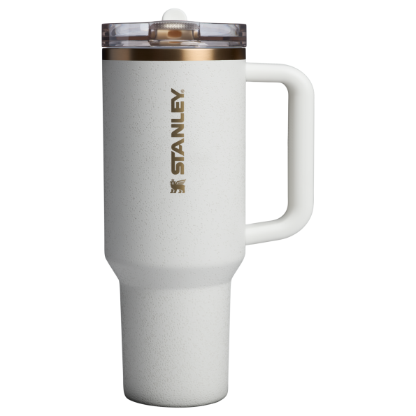 The Stanley Quencher ProTour Flip Straw Insluated Tumbler 40 Oz in Cream Moon White