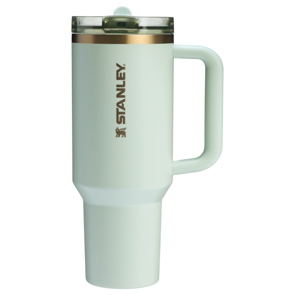 The Stanley Quencher ProTour Flip Straw Insluated Tumbler 40 Oz in Gilded Celadon