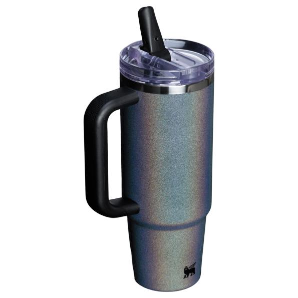 The Stanley Quencher ProTour Flip Straw Insulated Tumbler 30 Oz in Midnight Glitz Black