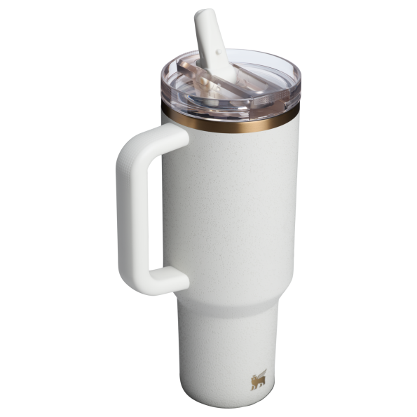 The Stanley Quencher ProTour Flip Straw Insluated Tumbler 40 Oz in Cream Moon White