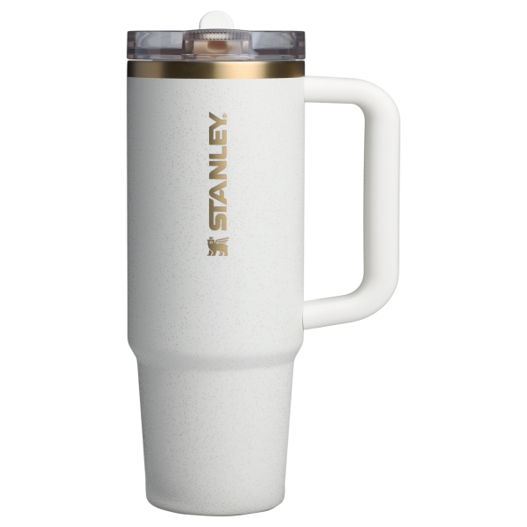 The Stanley Quencher ProTour Flip Straw Insulated Tumbler 30 Oz in Cream Moon White