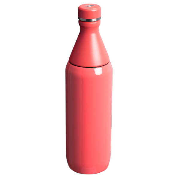 Stanley All Day Slim Water Bottle 20 OZ In Hot Coral Gloss