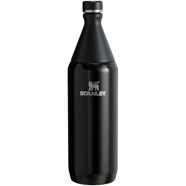 Stanley All Day Slim Water Bottle 34 OZ In Black Gloss