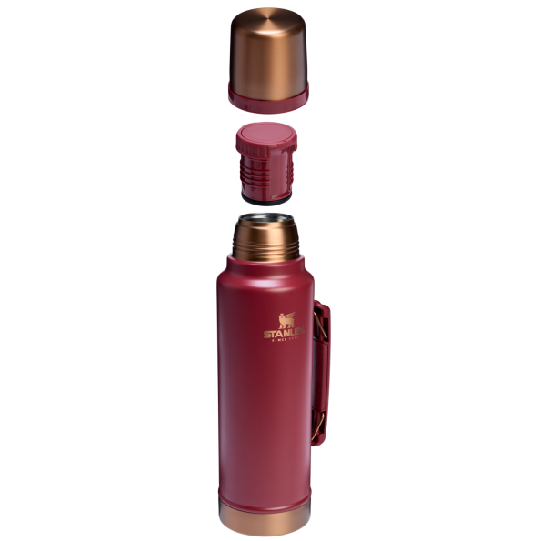 The Stanley Legendary Classic Vacuum Bottle 1.5QT in Gilded Pomegranate Red