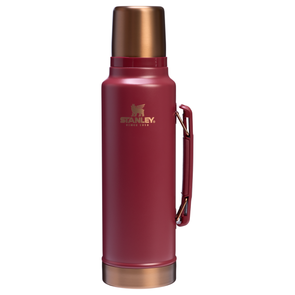 The Stanley Legendary Classic Vacuum Bottle 1.5QT in Gilded Pomegranate Red