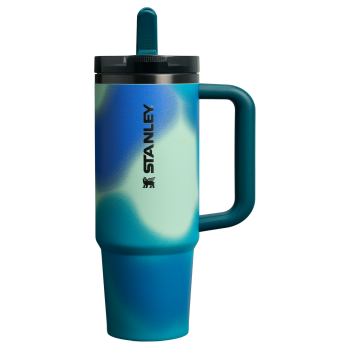 Stanley Quencher FlipStraw Pro Tour Tumbler 30OZ Cup In Coastal Teal Motion