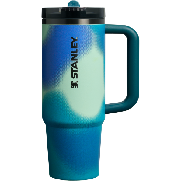 Stanley 30 OZ New Frequency ProTour Flip Straw Insulated Tumbler Cup In Coastal Teal Motion