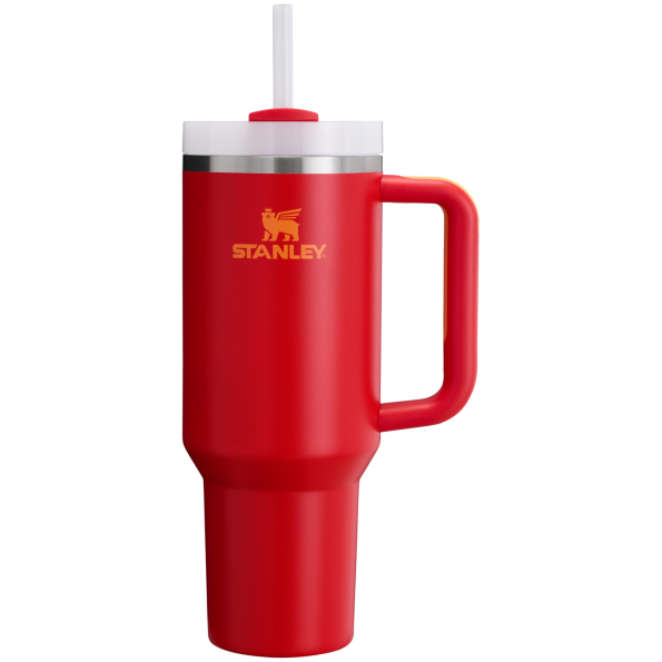 The Stanley Quencher H2.O FlowState Tumbler 40OZ Cup In Chili Red