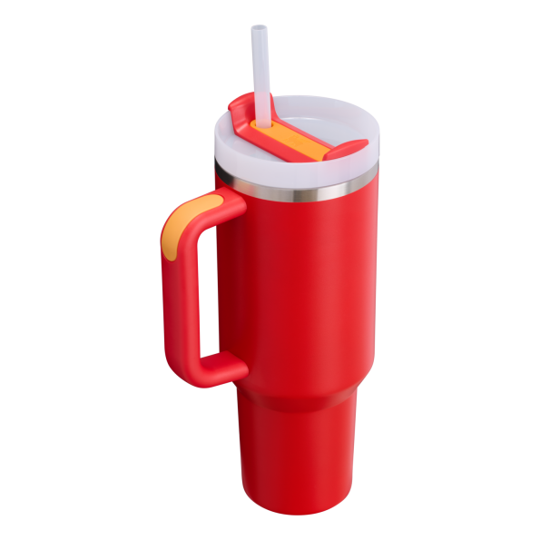 The Stanley Quencher H2.O FlowState Tumbler 40OZ Cup In Chili Red