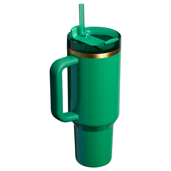 Stanley St Patrick's Day 40OZ Quencher Tumbler Cup In Shamrock Green