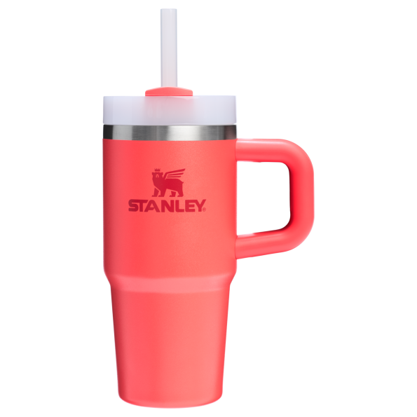 Stanley 14 oz Quencher H2.O FlowState Tumbler Cup In Hot Coral Red