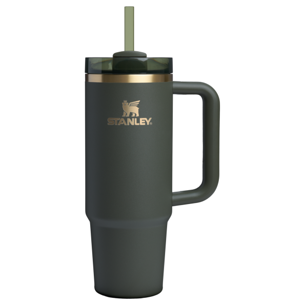 Stanley 30 OZ Quencher Insulated Tumbler Cup In Cypress Green