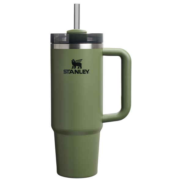 Stanley Quencher H2.0 Flowstate Tumbler 30 Oz Cup In Dried Pine Green