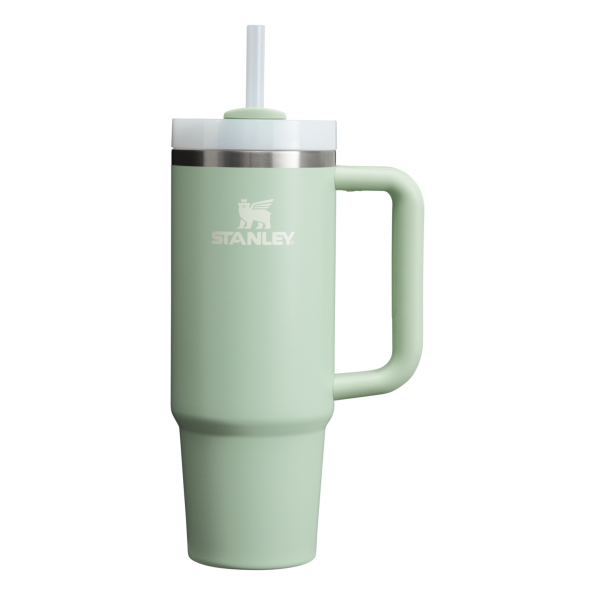 Stanley Quencher H2.O FlowState Tumbler Cup 30 OZ In Matcha Cream Green