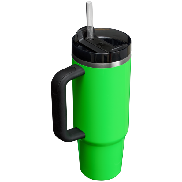 Stanley Quencher H2.O FlowState Tumbler Cup 30 OZ In Neon Green