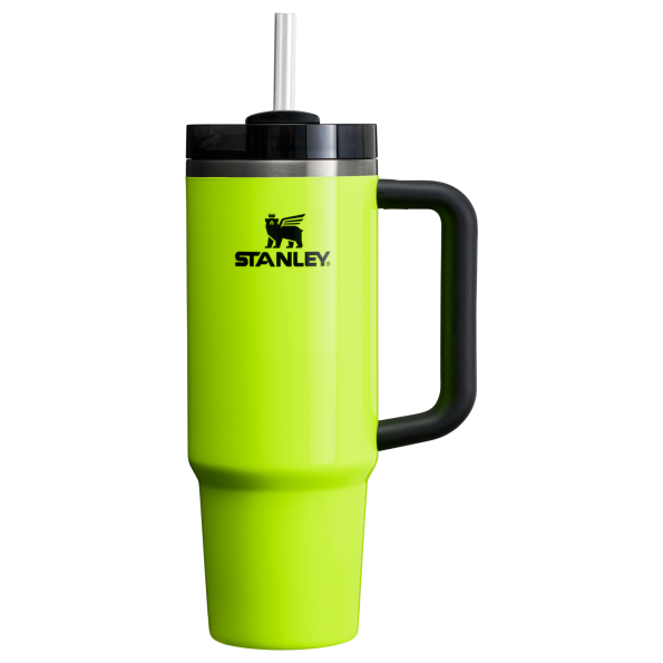 Stanley Quencher H2.O FlowState Tumbler Cup 30 OZ In Neon Yellow