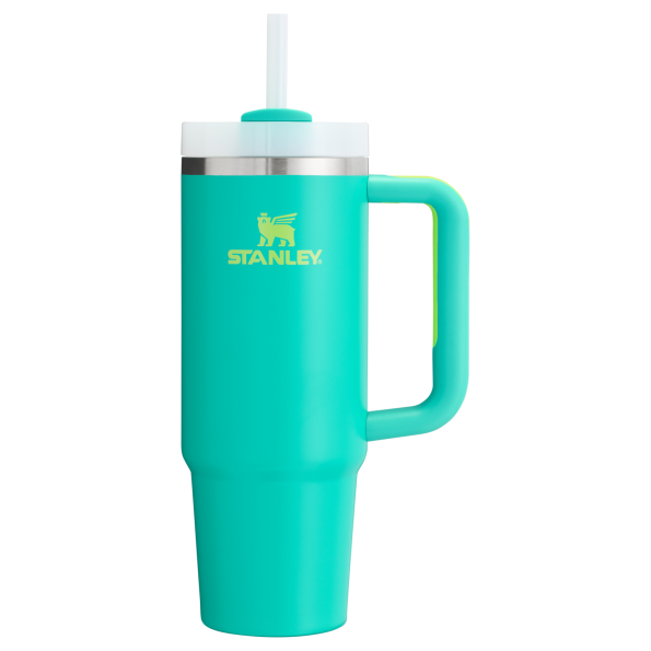 Stanley Quencher H2.O FlowState Insulated Tumbler 30 OZ Cup In Tropical Teal