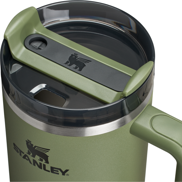 Stanley Quencher H2.O FlowState Tumbler Cup 40 OZ In Dried Pine Green