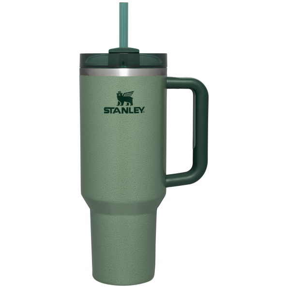 Stanley Quencher Tumbler Cup 40OZ in Hammertone Green