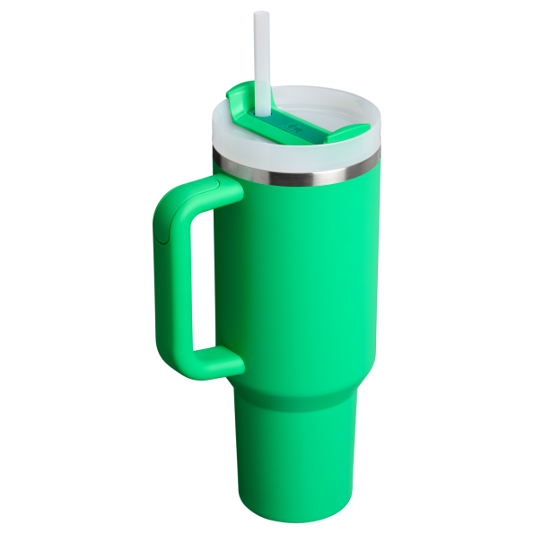 Stanley Quencher H2.O FlowState Tumbler Cup 40 OZ In Meadow Green