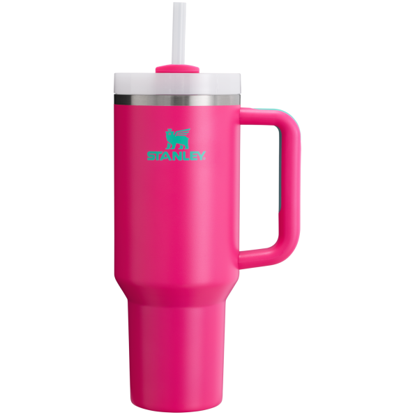 Stanley Quencher H2.O FlowState Insulated Tumbler 40OZ Cup In Passion Pink