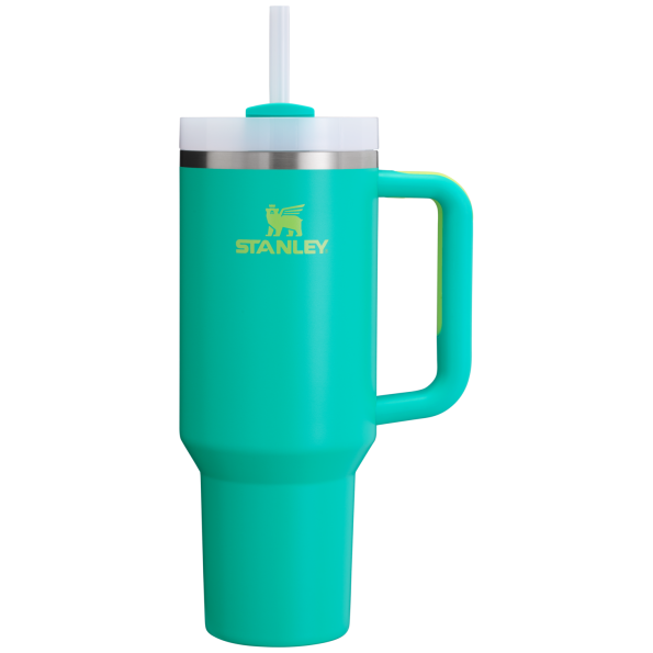 Stanley Quencher H2.O FlowState Insulated Tumbler 40OZ Cup In Tropical Teal