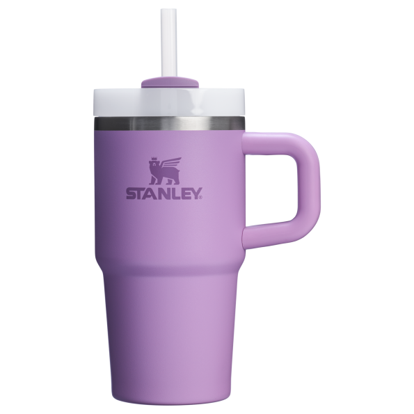 The Quencher H2.O 20 oz FlowState Tumbler with handle and straw in Lilac Purple