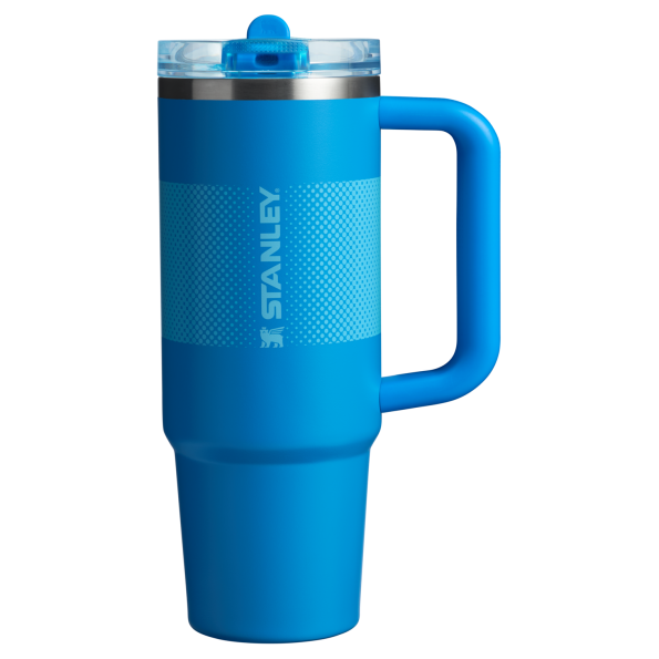 The Stanley Quencher ProTour Flip Straw Tumbler 30 OZ in Azure Blue Fade