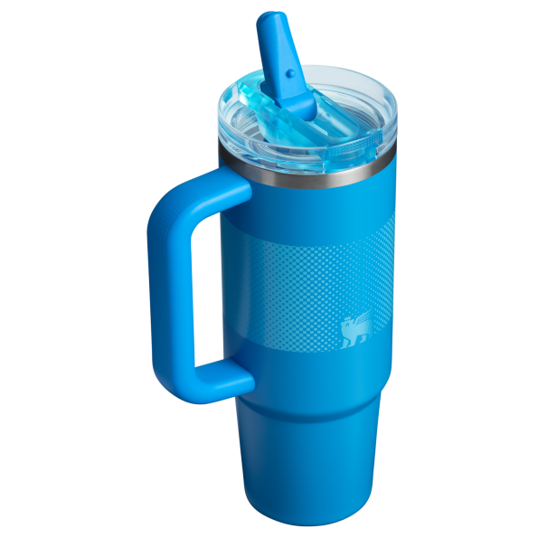 The Stanley Quencher ProTour Flip Straw Tumbler 30 OZ in Azure Blue Fade