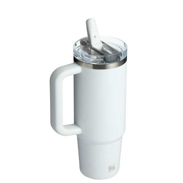 The Stanley Quencher ProTour Flip Straw Tumbler 30 OZ in Frost White