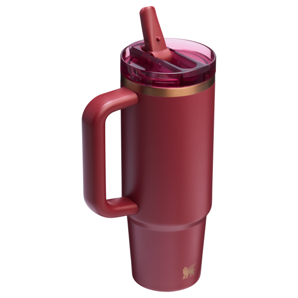 The Stanley Quencher ProTour Flip Straw Tumbler 30OZ Cup In Gilded Pomegranate Red