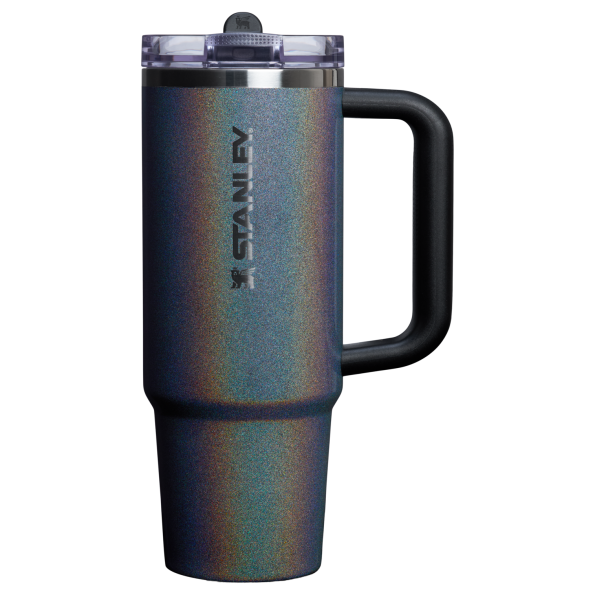 The Stanley Quencher ProTour Flip Straw Insulated Tumbler 30 Oz in Midnight Glitz Black