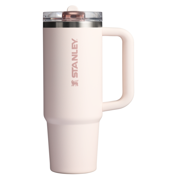 The Stanley Quencher ProTour Flip Straw Tumbler 30 OZ in Rose Quartz