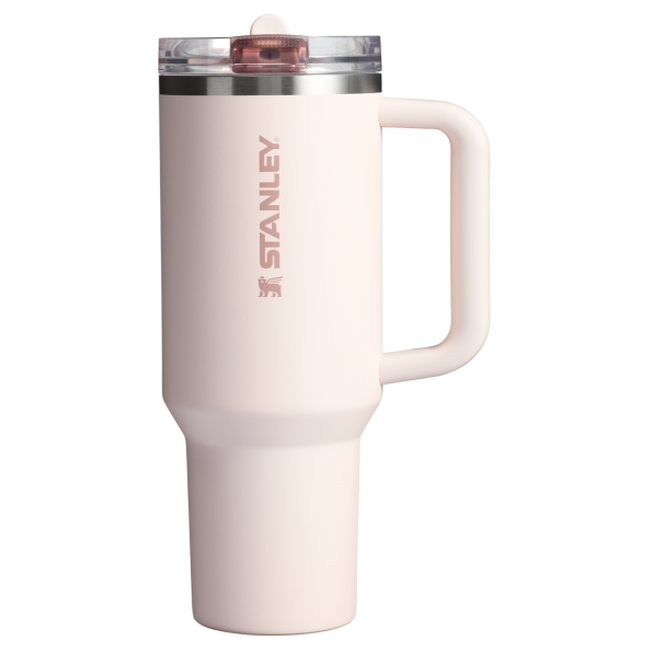 The Stanley Quencher ProTour Flip Straw Tumbler 30 OZ in Rose Quartz