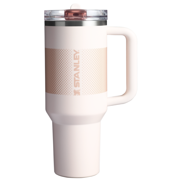 The Stanley Quencher ProTour Flip Straw Tumbler 40 OZ in Rose Quartz