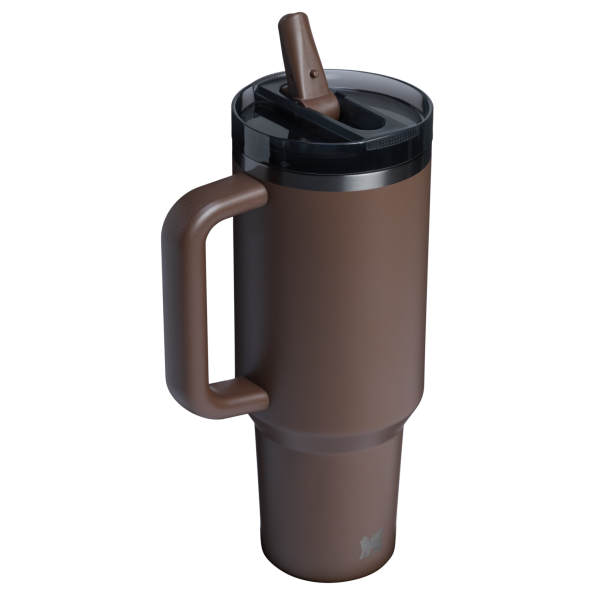 The Stanley Quencher ProTour Flip Straw Insulated Tumbler 40 OZ Cup In Espresso Brown