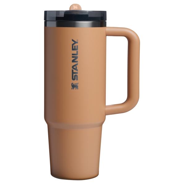 The Stanley Quencher ProTour Flip Straw Insulated Tumbler 30 OZ Cup In Camel