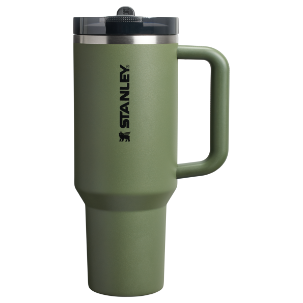 Stanley Quencher ProTour Flip Straw Tumbler Cup 40OZ In Dried Pine Green