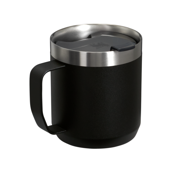 The Stanley Stay-Hot Camp Insulated Mug 12OZ In Black