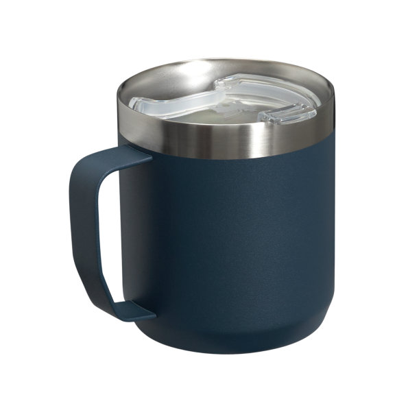 The Stanley Stay-Hot Camp Insulated Mug 12OZ In Navy Blue